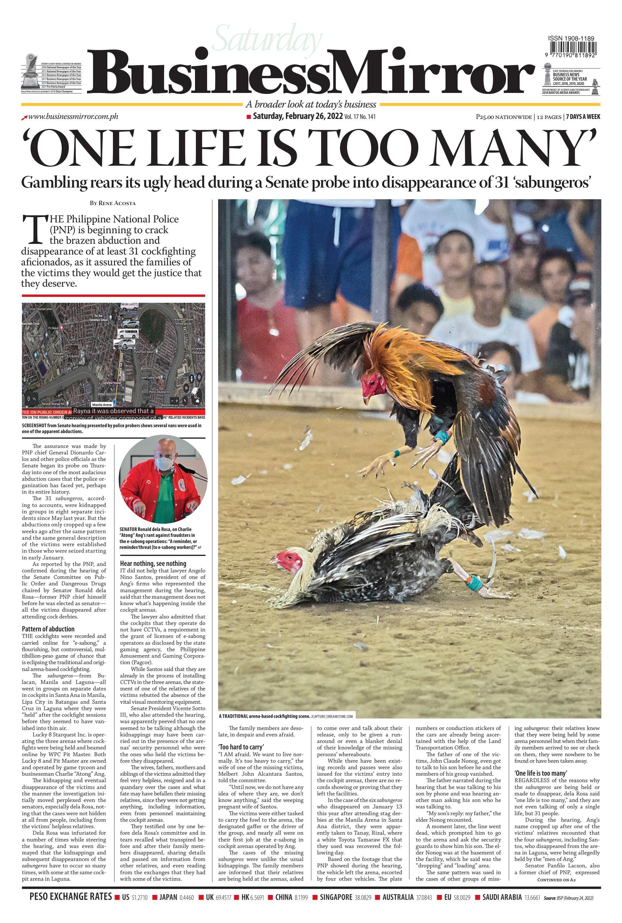 BusinessMirror February 26, 2022 by image