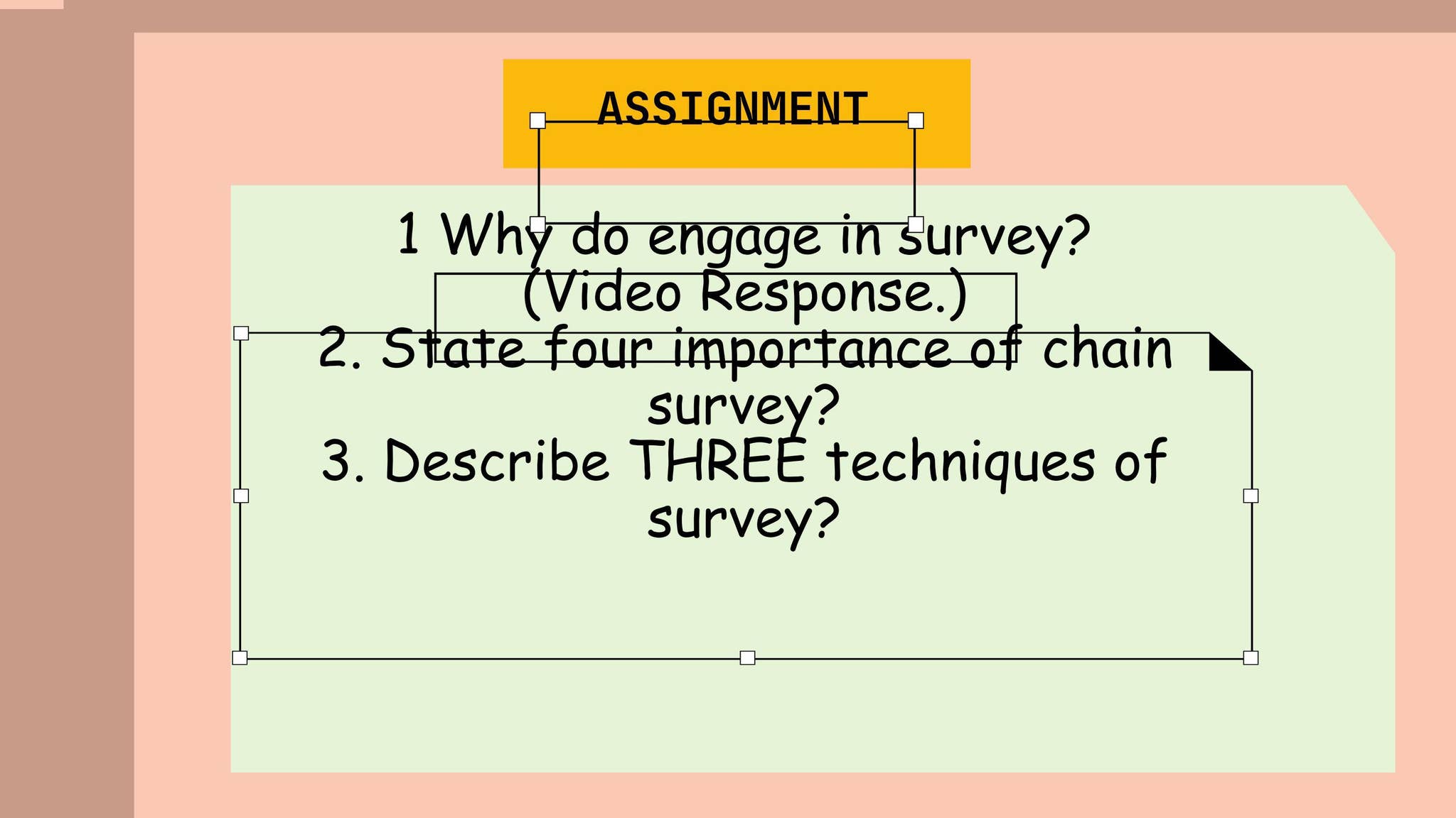 SURVEY ASSIGNMENT by Gra chef - Issuu