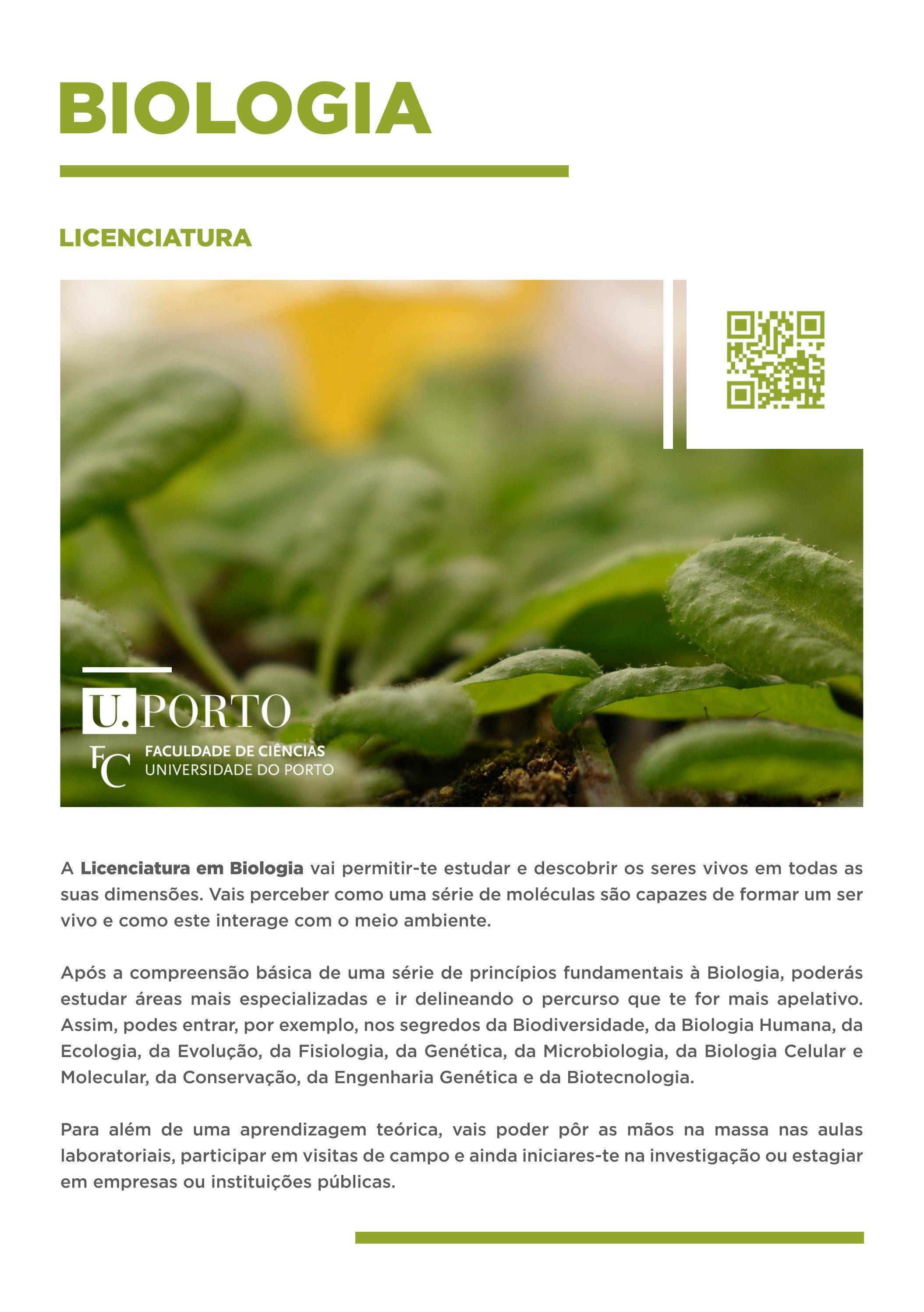 FCUP | Licenciatura em Biologia by Faculdade de Ciências da ...