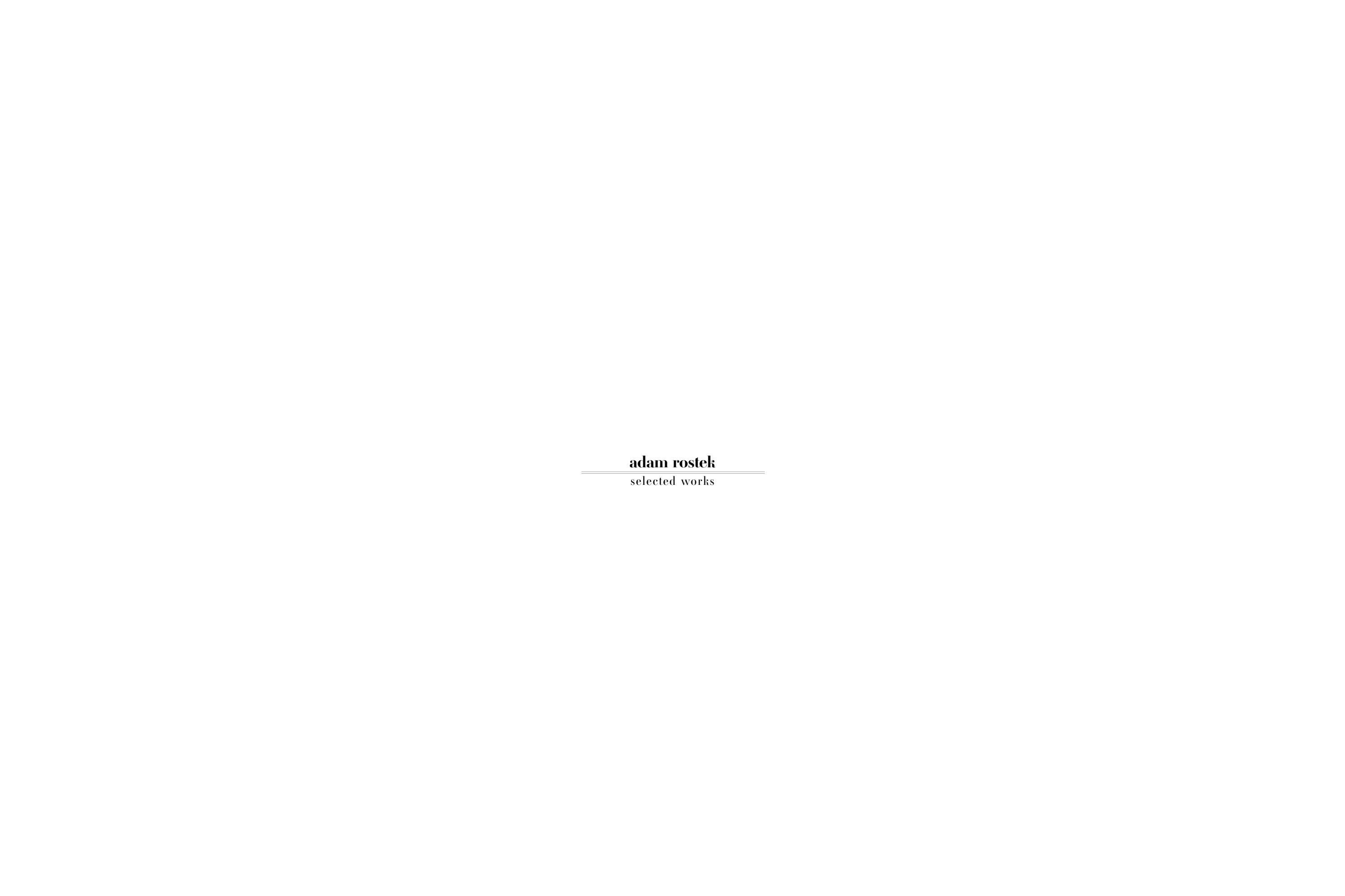 adam rostek // academic portfolio by adam rostek - Issuu