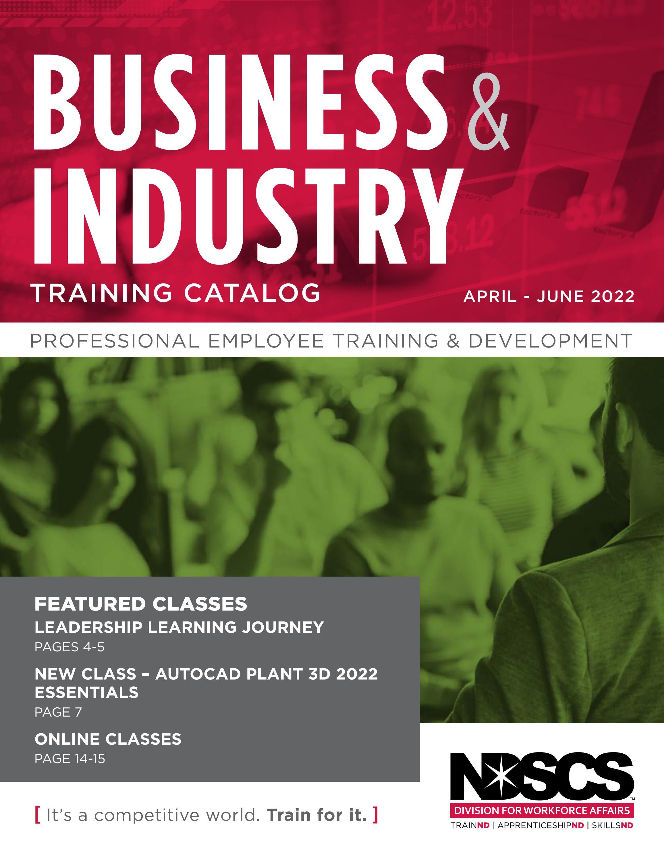 Business & Industry Training Catalog (April-June 2022) by North Dakota  State College of Science - Issuu
