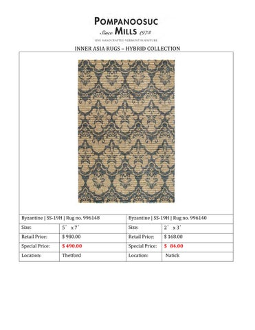 Pompanoosuc Mills Rugs Sale 家具型录 2020 第 7 页