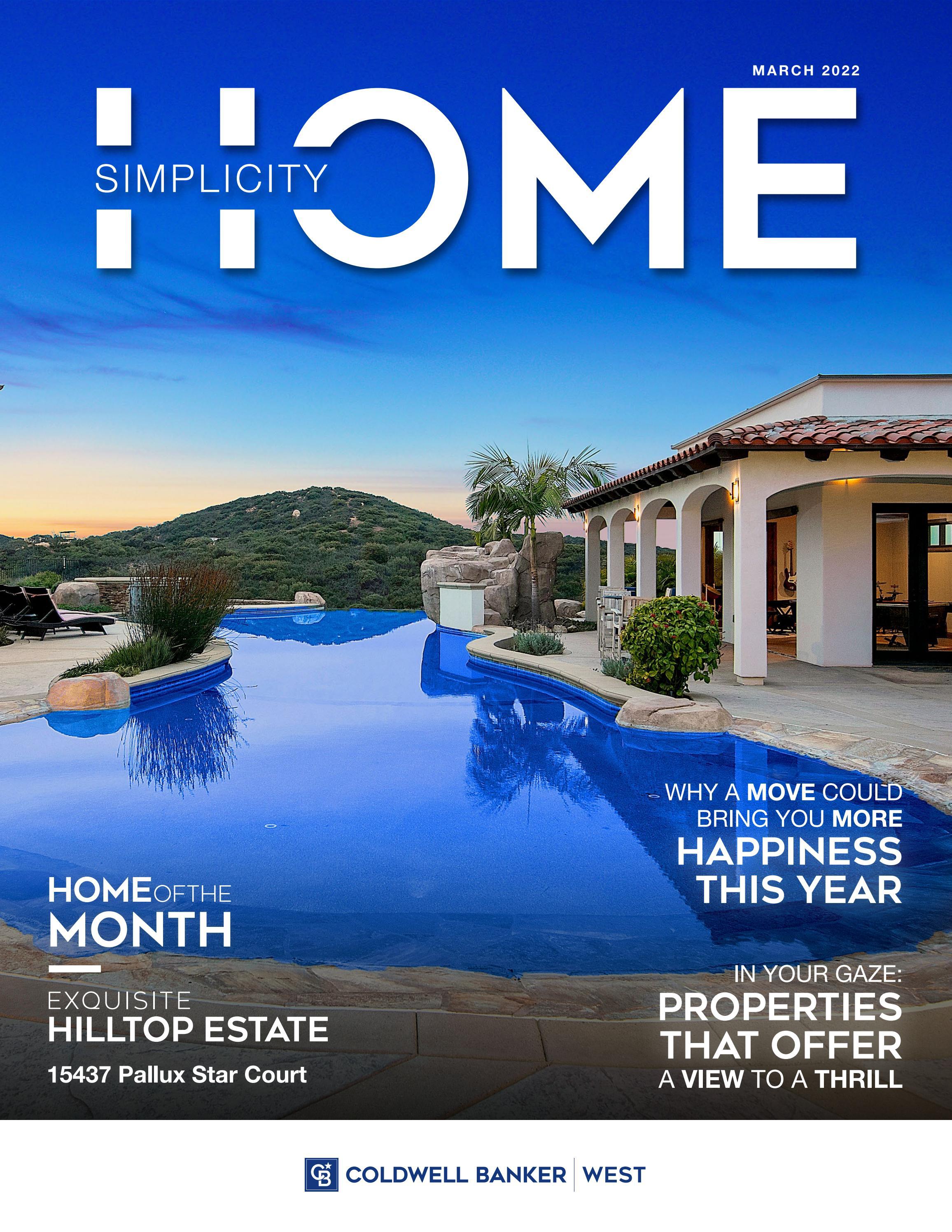 Coldwell Banker West Home Simplicity Magazine, March 2022 by Coldwell