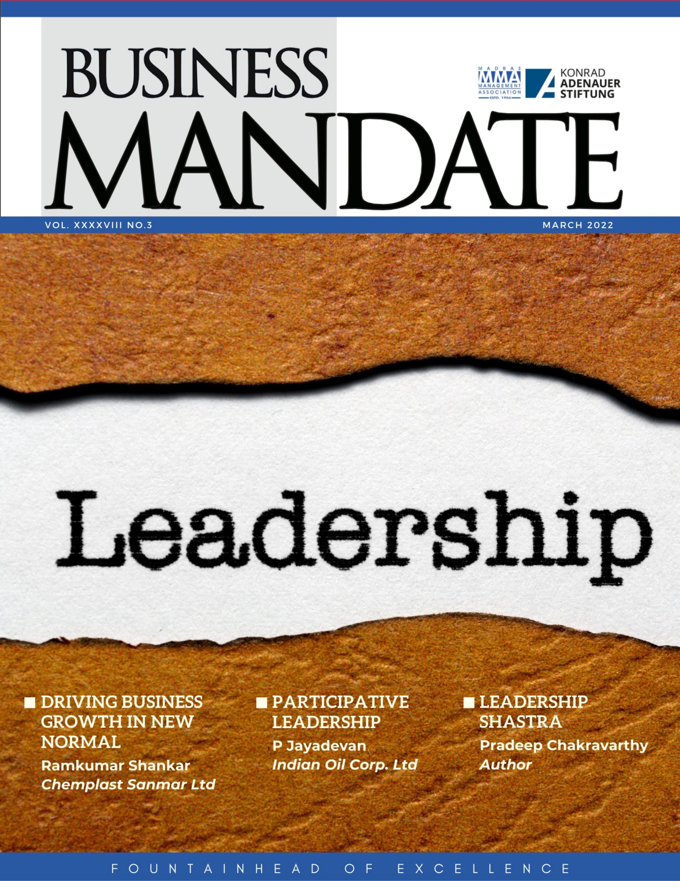 Business Mandate (March 2022) by Madras Management Association Issuu