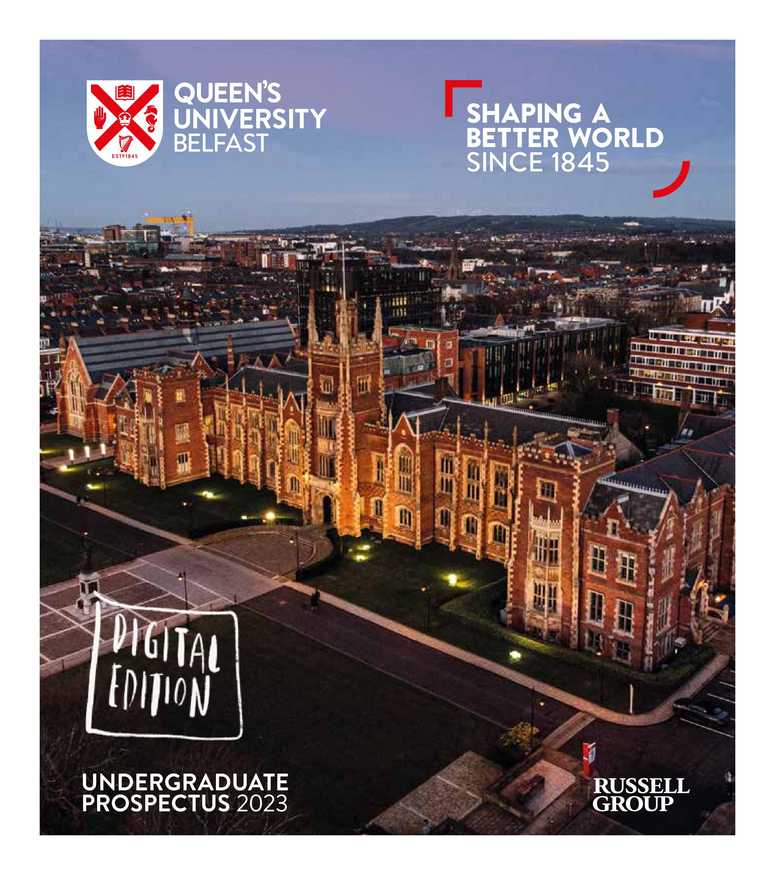 Queen s University Belfast 2023 Prospectus By QUBelfast Issuu
