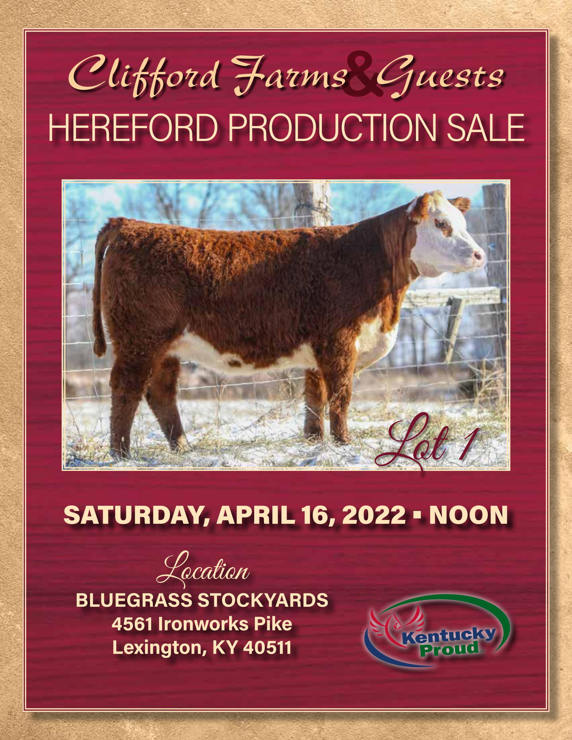 Clifford Farms & Guests Production Sale by American Hereford