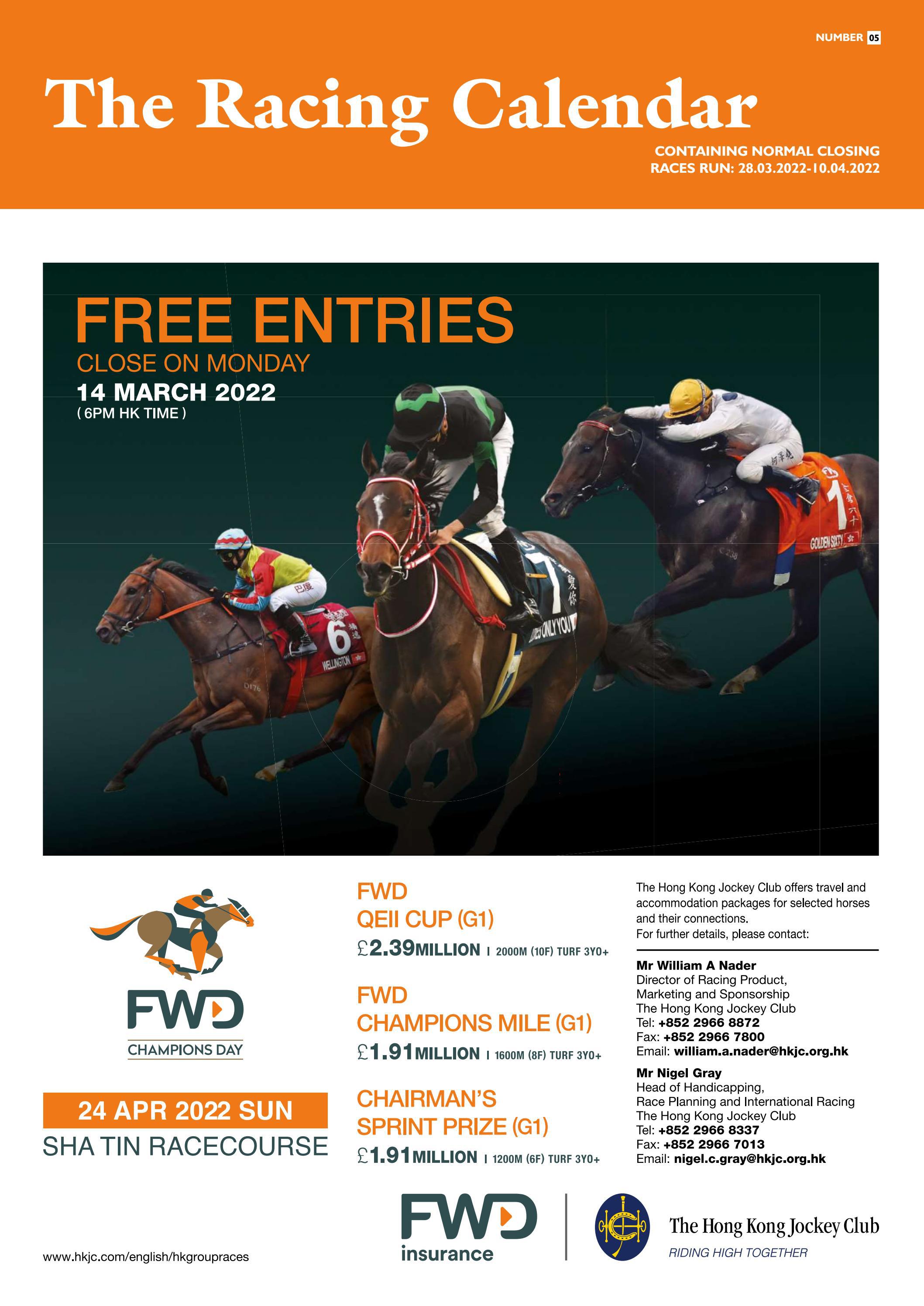 Racing Calendar - 28th March-10th April - Number 5 by Weatherbys - Issuu