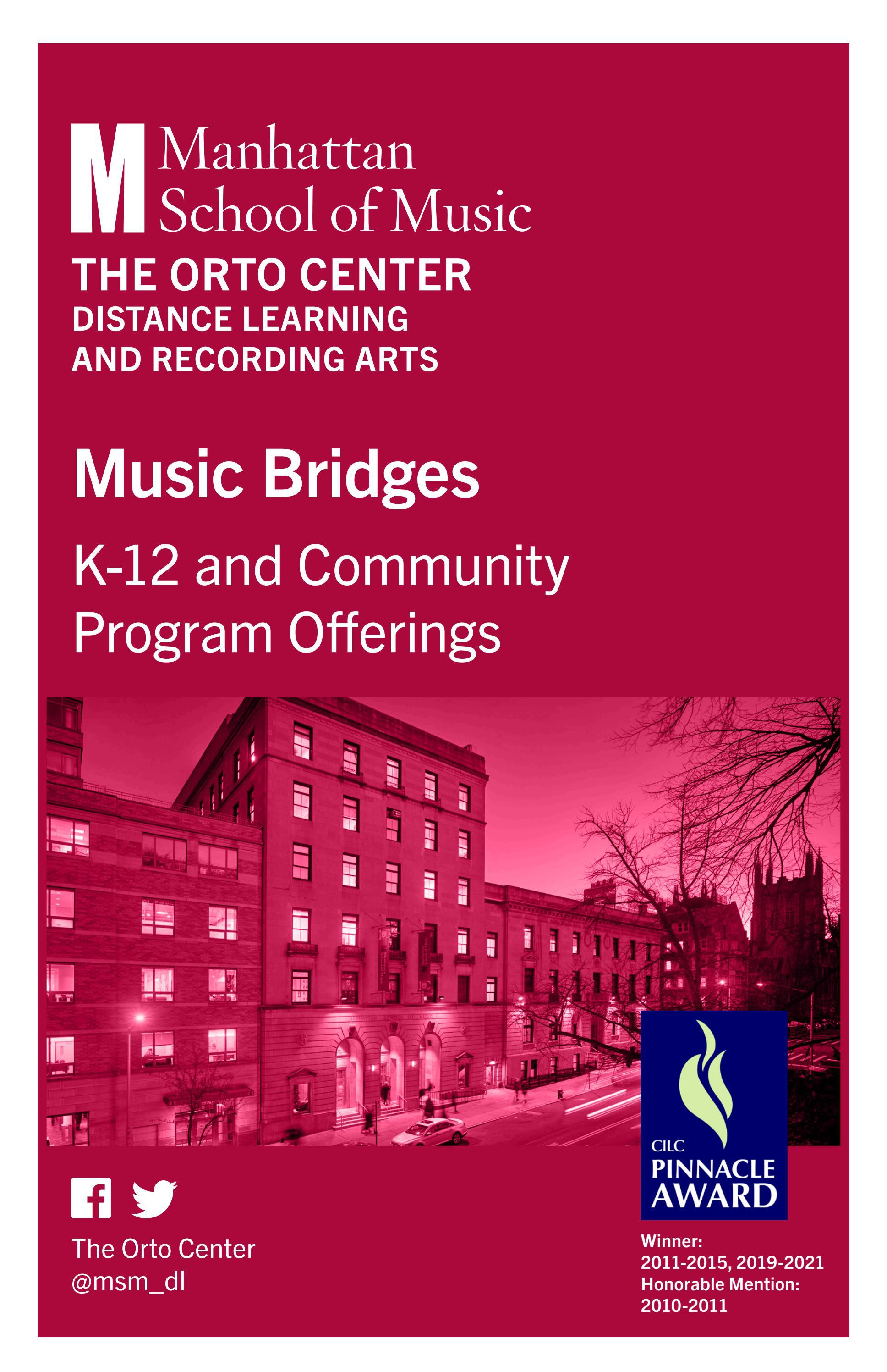 Distance Learning Music Bridge Offerings by Manhattan School of Music Issuu
