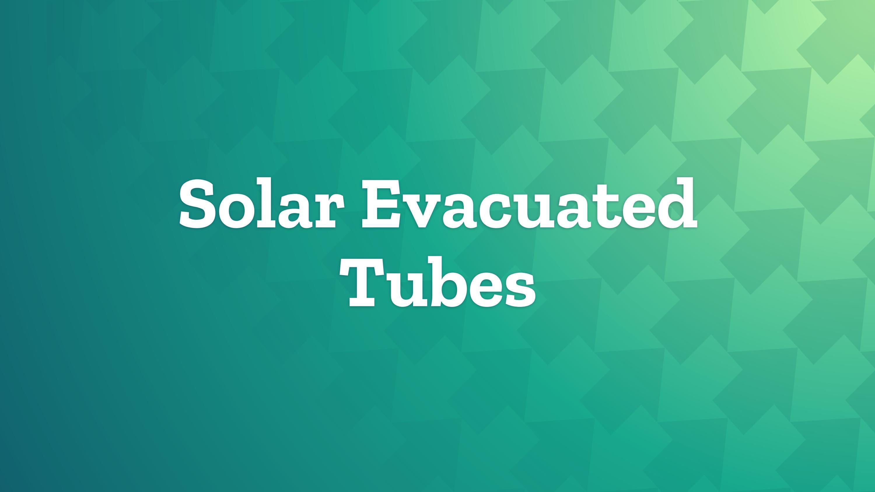 Evacuated Tube Solar Collector by latitude51solar Issuu