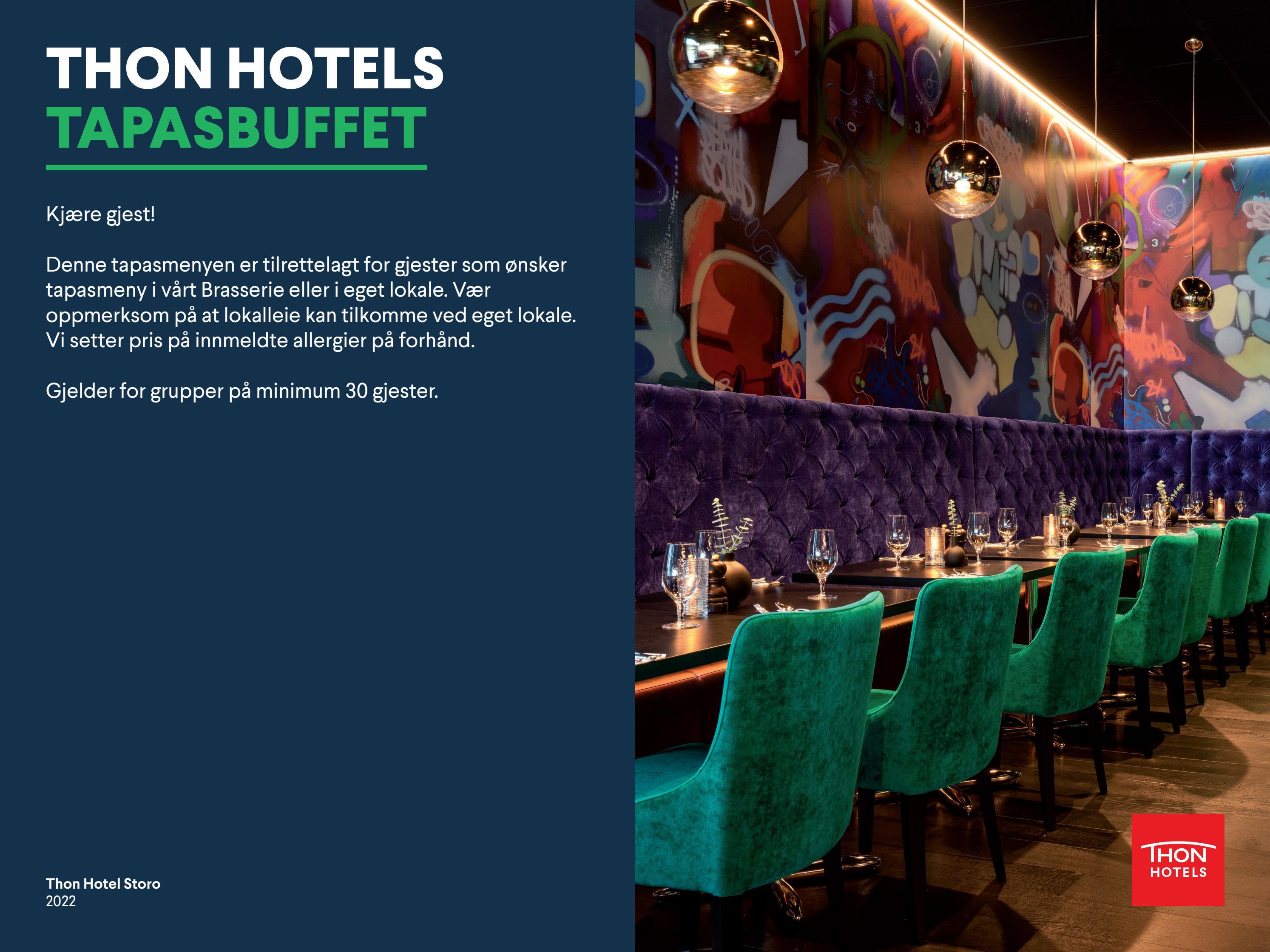 Thon Hotel Storo Tapasmeny 2022 By Olav Thon Gruppen Issuu