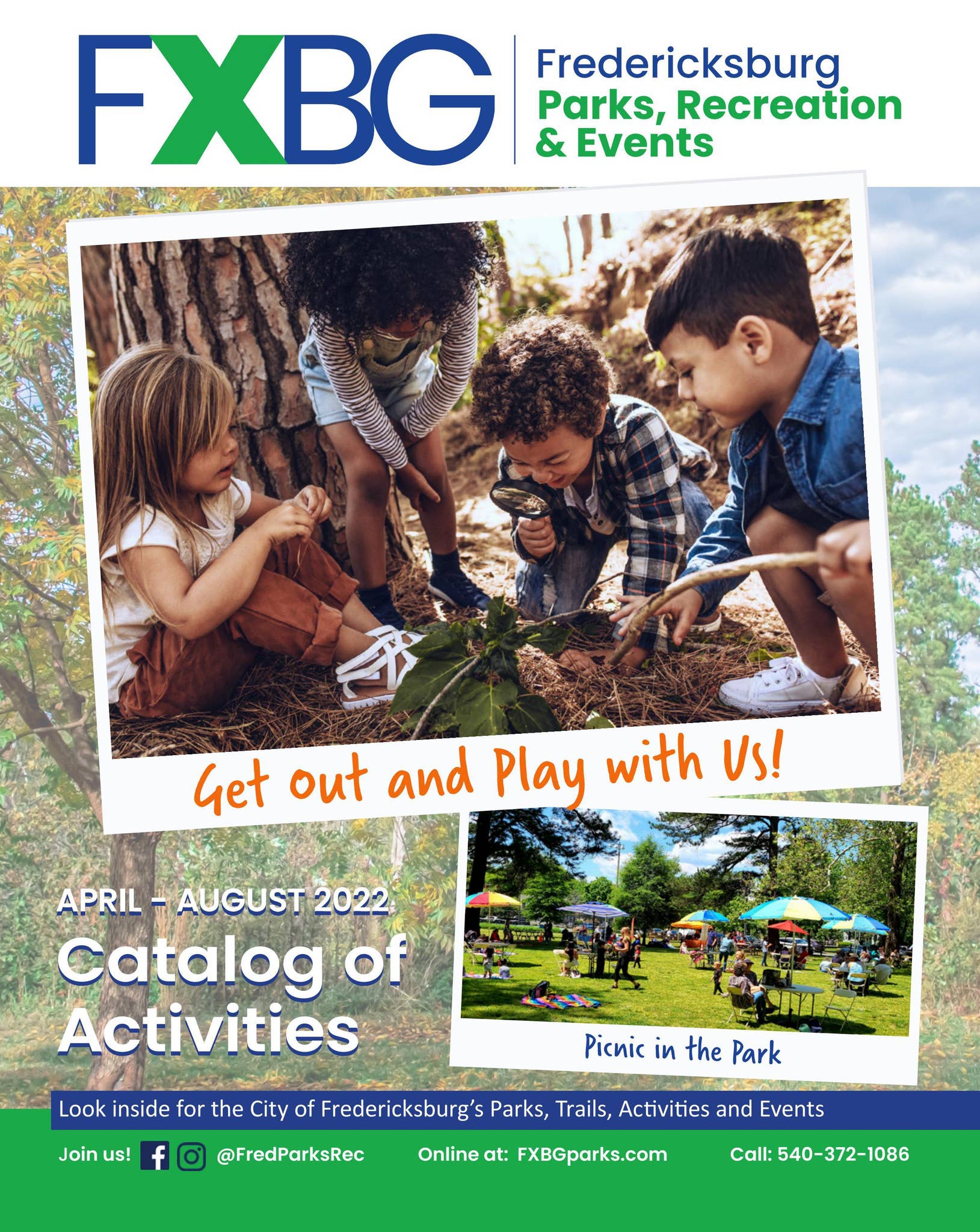 2022 Summer Activity Catalog by Fredericksburg Parks, Recreation and