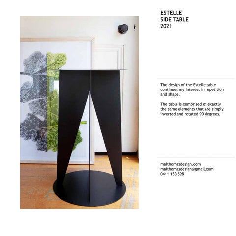malthomasdesign 家具目录 · Estelle 边几 第 2 页