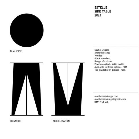 malthomasdesign 家具目录 · Estelle 边几 第 3 页