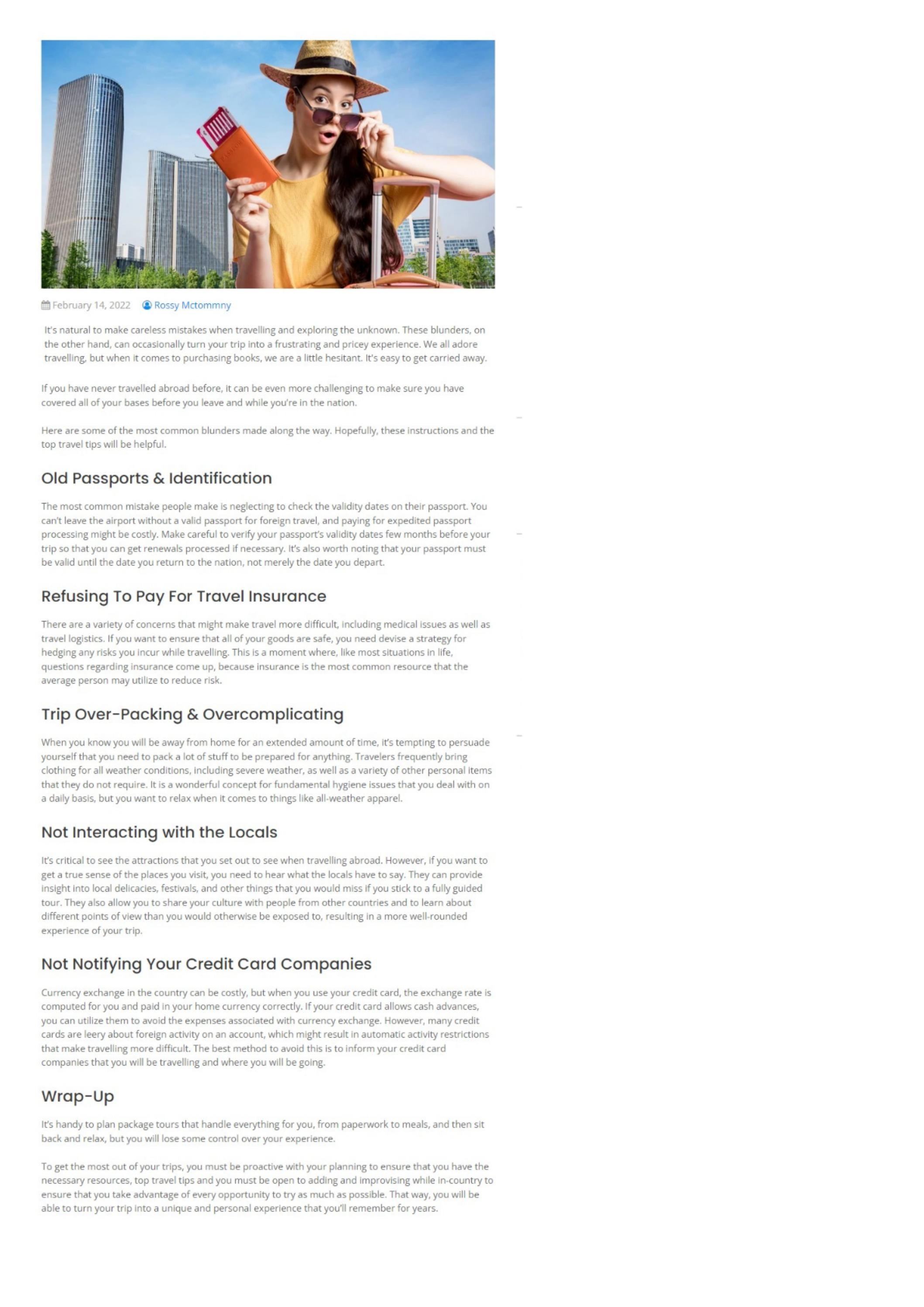 5 Common Travel Mistakes & How to Avoid Them by Is It Useful - Issuu