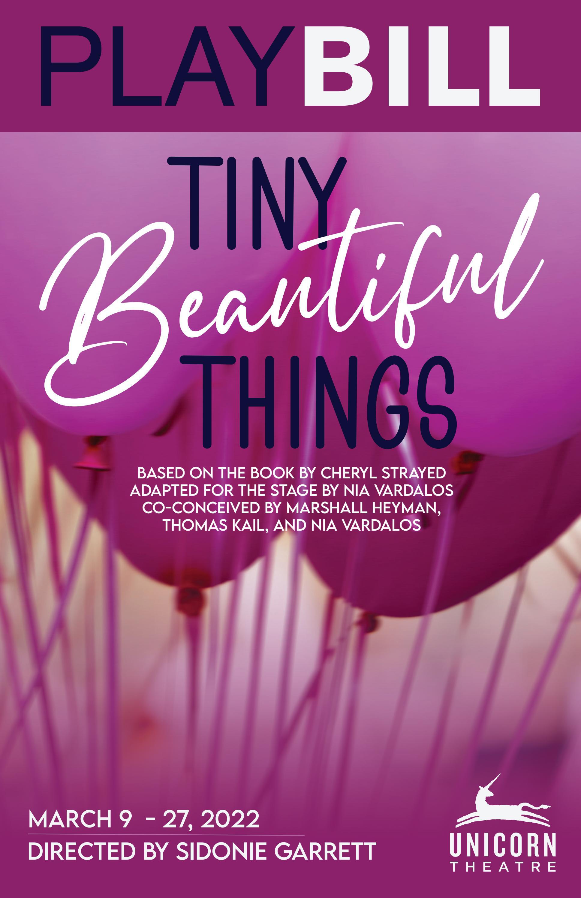 Tiny Beautiful Things Playbill by unicorntheatrekc Issuu