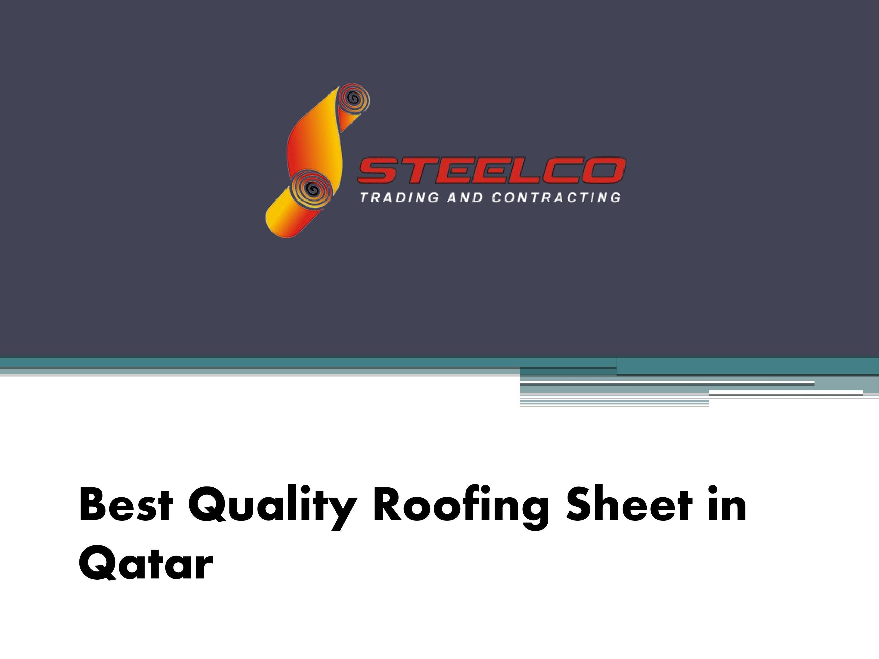 Best Quality Roofing Sheet in Qatar by steel coqatar Issuu