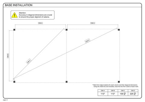ASSEMBLY INSTRUCTION SOMBRERO CANOPY ALUMINUM 20X10 第 10 页