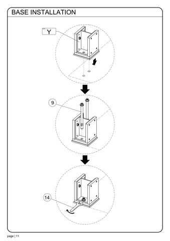 ASSEMBLY INSTRUCTION SOMBRERO CANOPY ALUMINUM 20X10 第 12 页