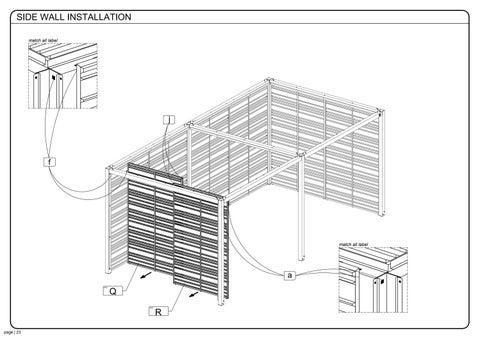 ASSEMBLY INSTRUCTION SOMBRERO CANOPY ALUMINUM 20X10 第 24 页
