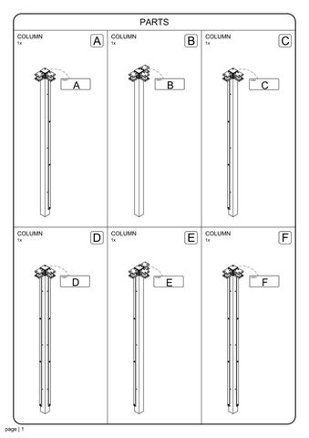 ASSEMBLY INSTRUCTION SOMBRERO CANOPY ALUMINUM 20X10 第 2 页