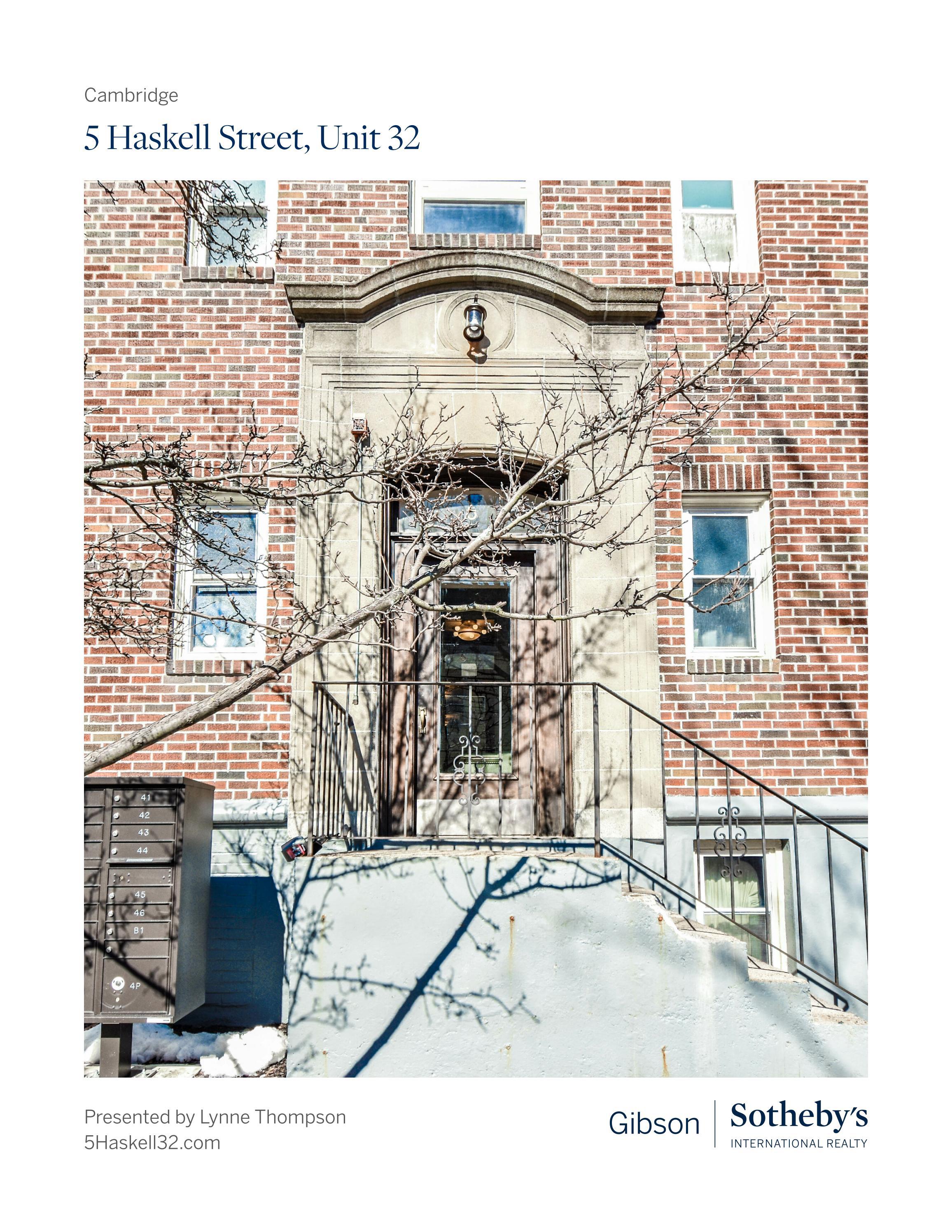 5 Haskell Street, Unit 32, Cambridge by Gibson Sotheby's International