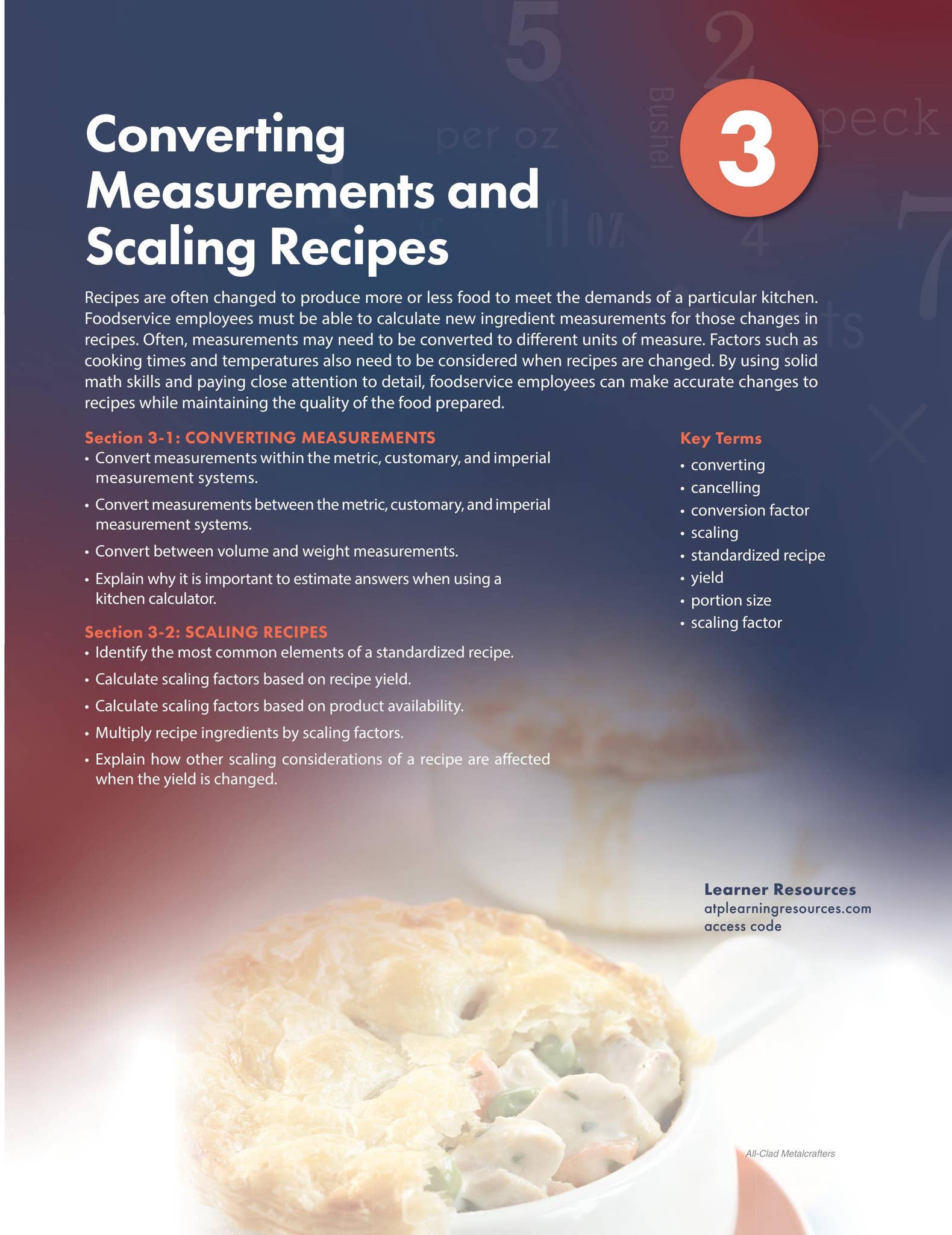 Culinary Point Rule Canadian Culinary Math Principles and Applications by American ...
