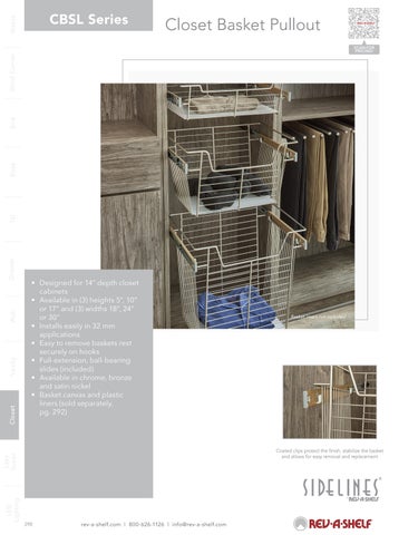 Rev-A-Shelf 灯饰目录 · Closet 第 12 页