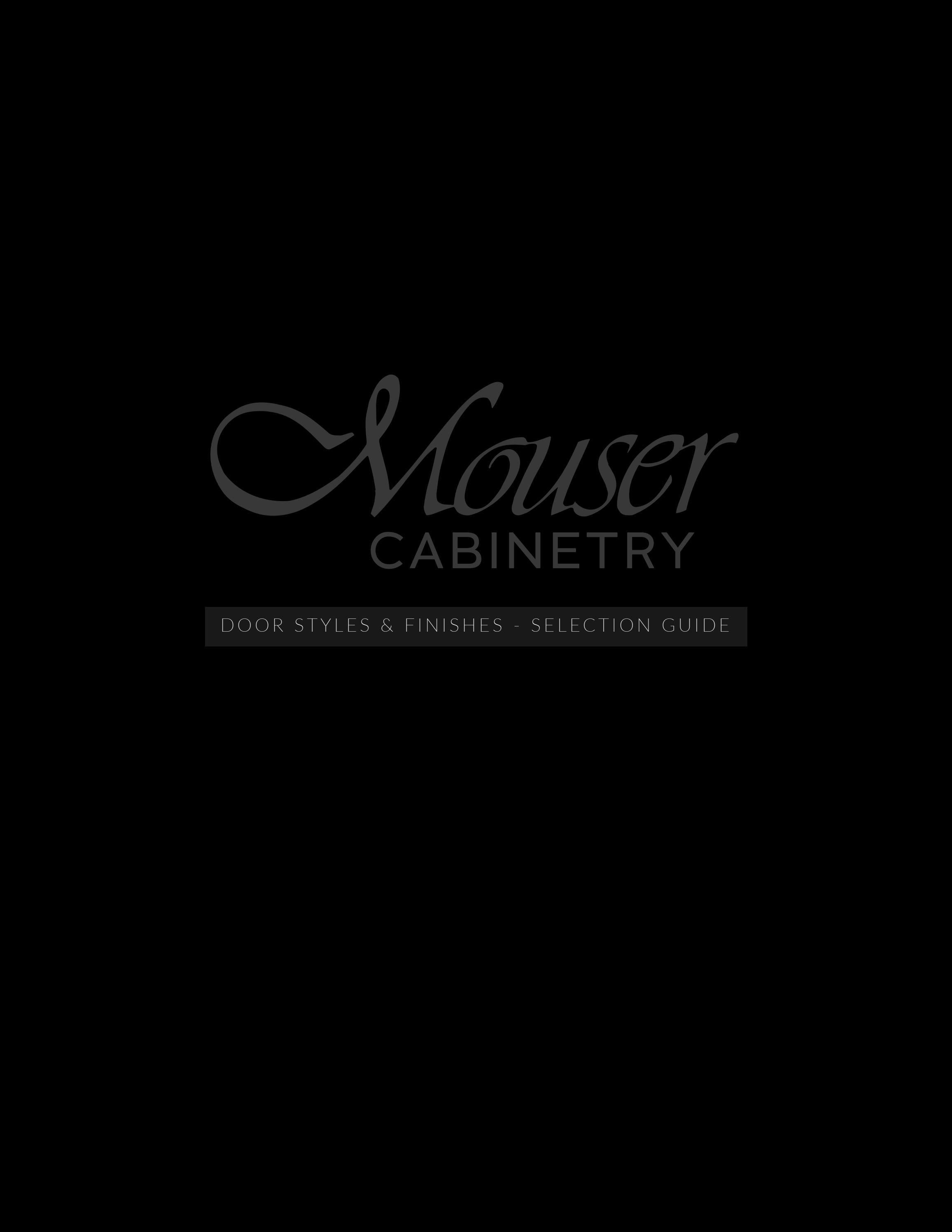 Mouser 2022 Styles & Finishes Selection Guide by Cedar