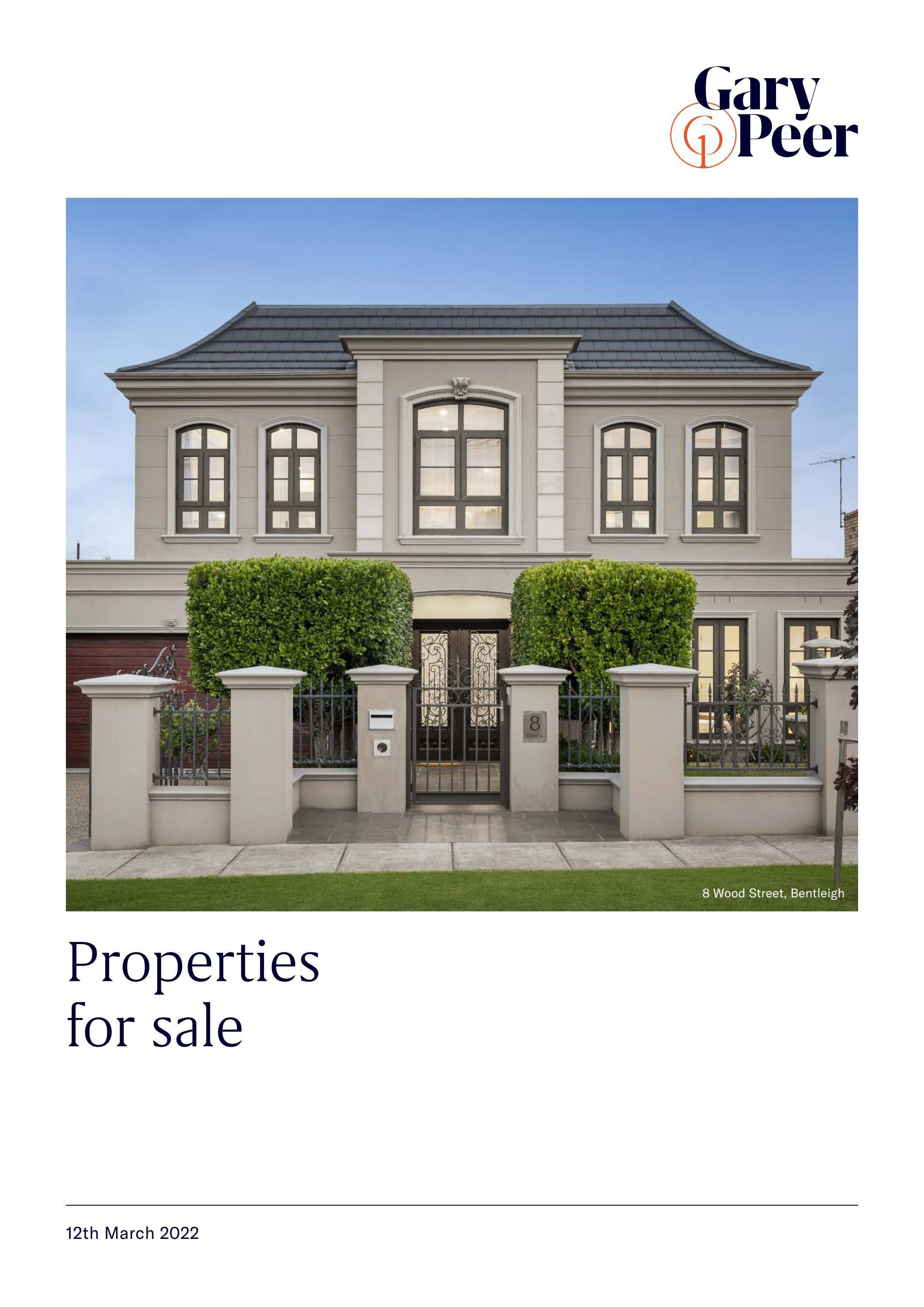 Gary Peer properties for sale Saturday 12 March 2022 by Gary Peer