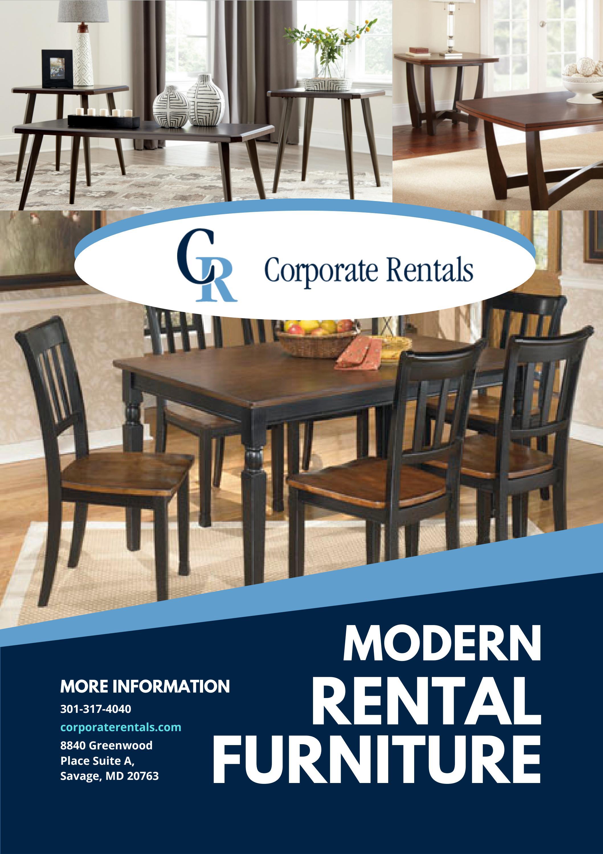 Choose Modern Rental Furniture Services Corporate Rentals by