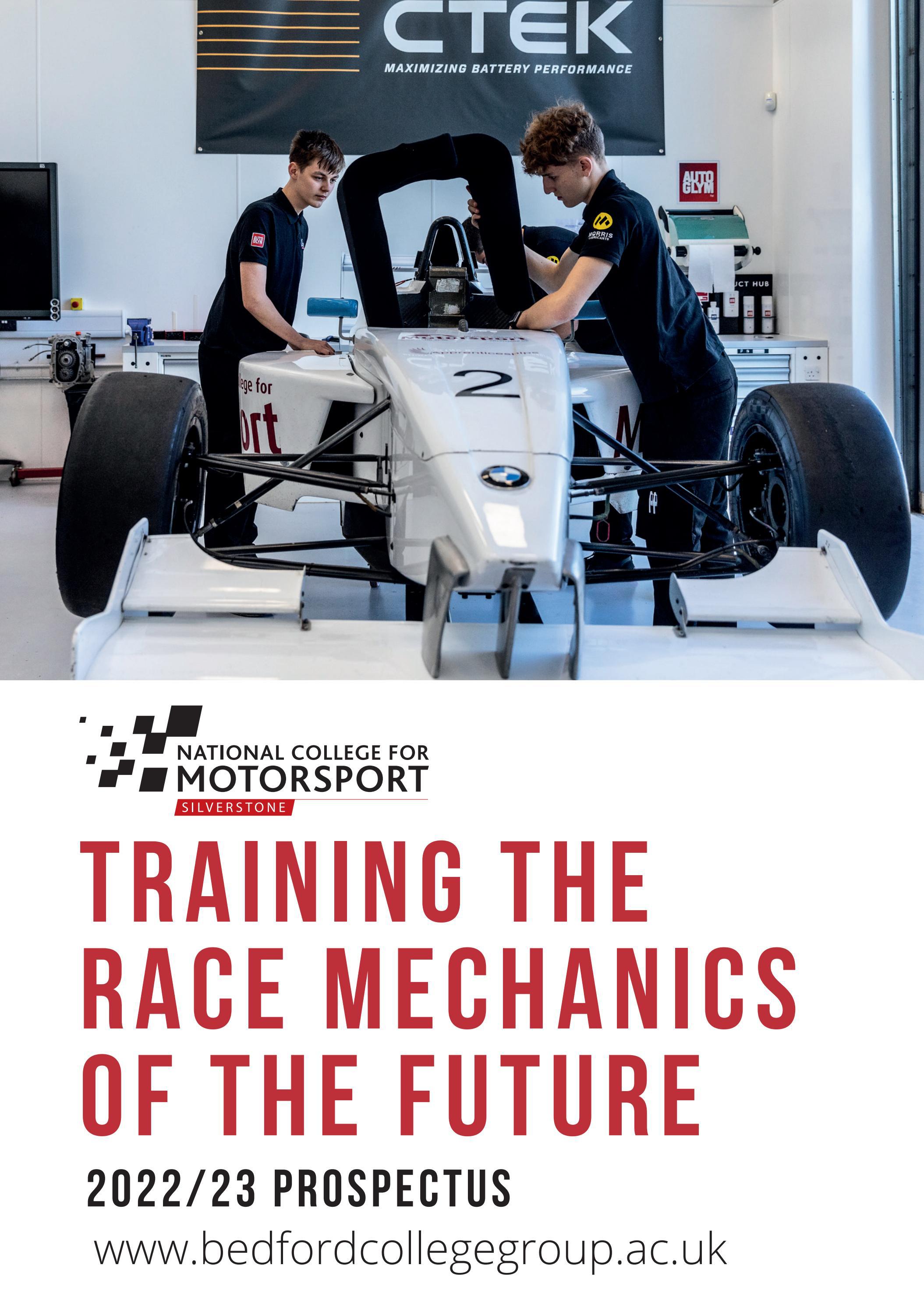National College for Motorsport 2022/2023 Prospectus by The Bedford