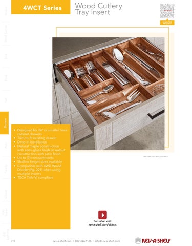 Rev-A-Shelf 灯饰目录 · Drawer 第 16 页