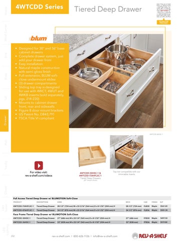 Rev-A-Shelf 灯饰目录 · Drawer 第 4 页