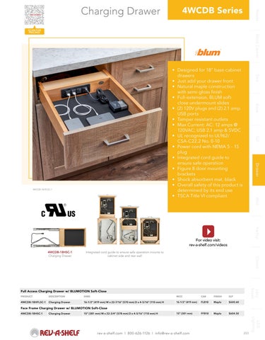 Rev-A-Shelf 灯饰目录 · Drawer 第 5 页