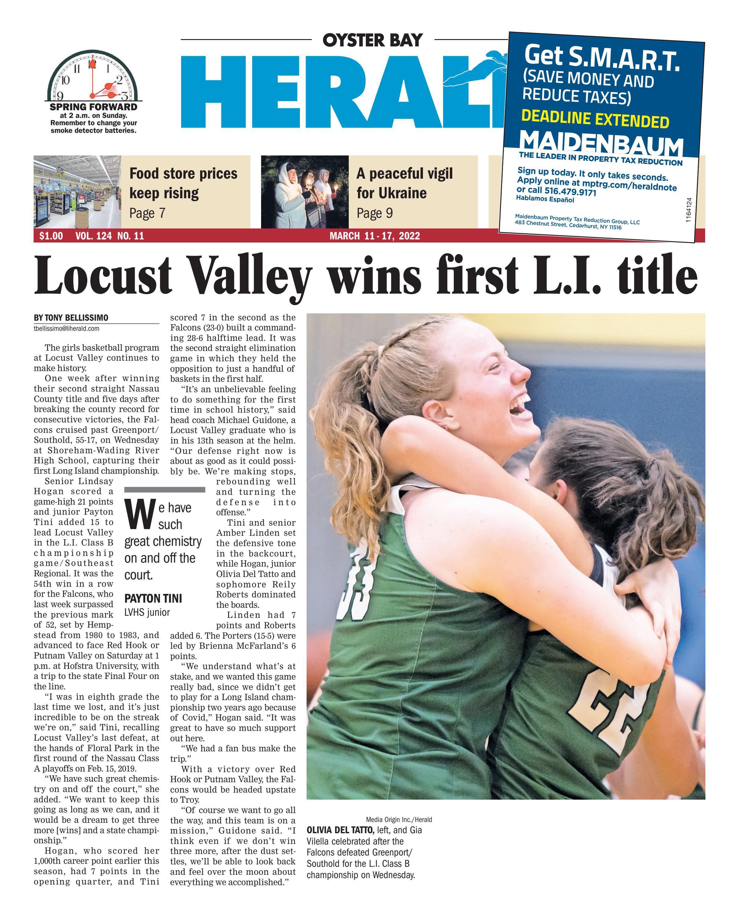 Oyster Bay Herald 03112022 by Richner Communications, Inc Issuu