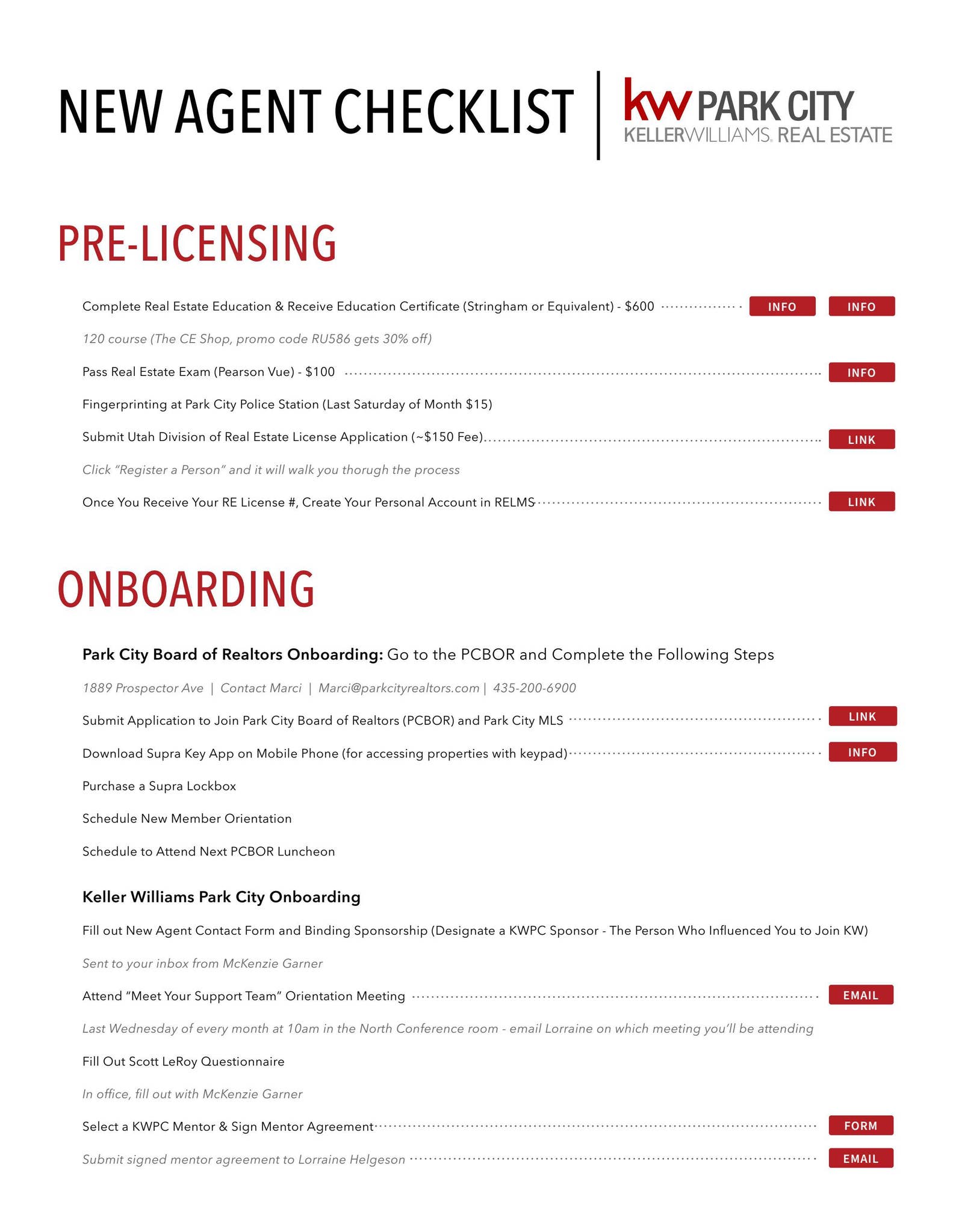 Agent Using A Checklist KWPC | New Agent Checklist by Halcyon Graphic Design - Issuu
