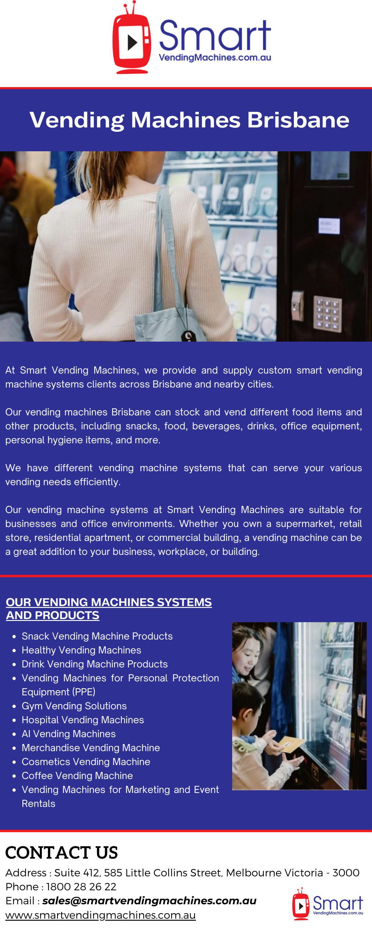 Vending Machines Brisbane by Smart Vending Machines Issuu