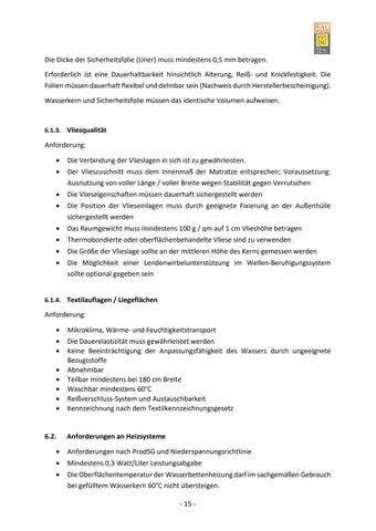 Güte- und Prüfbestimmungen für Wasserbetten 第 21 页