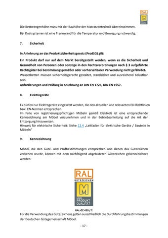 Güte- und Prüfbestimmungen für Wasserbetten 第 23 页