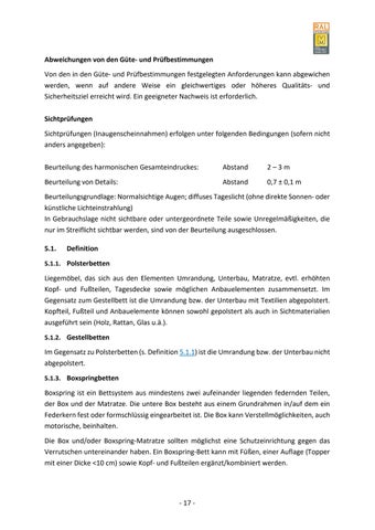 Güte- und Prüfbestimmungen für Betten 第 23 页