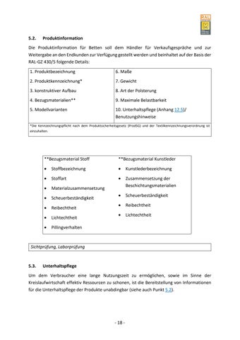 Güte- und Prüfbestimmungen für Betten 第 24 页