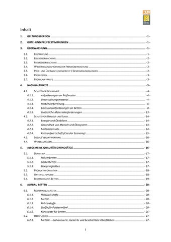 Güte- und Prüfbestimmungen für Betten 第 5 页