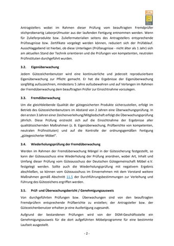 Güte- und Prüfbestimmungen für Betten 第 8 页