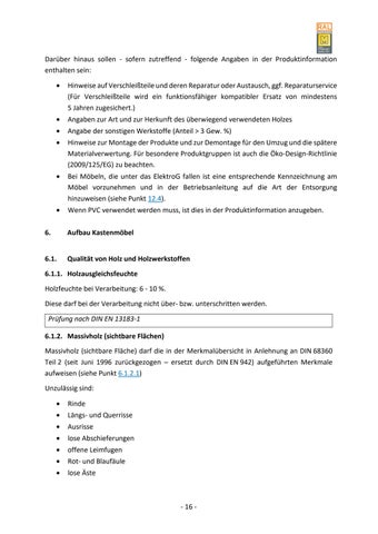 Güte- und Prüfbestimmungen für Schrankmöbel 第 22 页