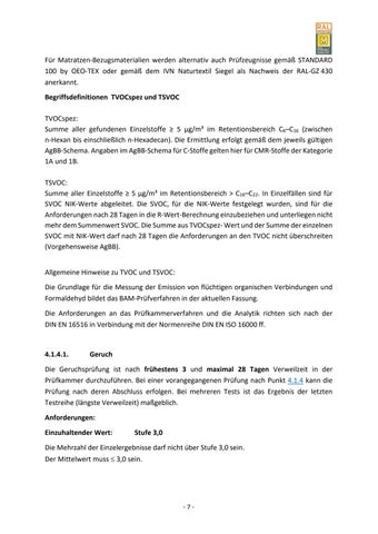 Güte- und Prüfbestimmungen für Matratzen 第 13 页