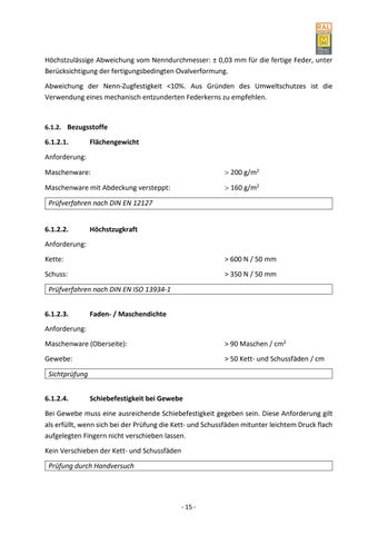 Güte- und Prüfbestimmungen für Matratzen 第 21 页