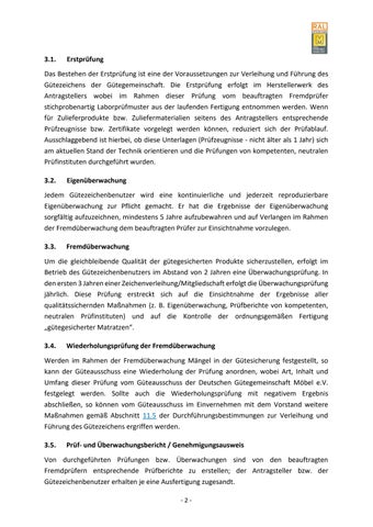 Güte- und Prüfbestimmungen für Matratzen 第 8 页