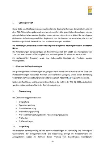 Güte- und Prüfbestimmungen für Schulmöbel 第 7 页
