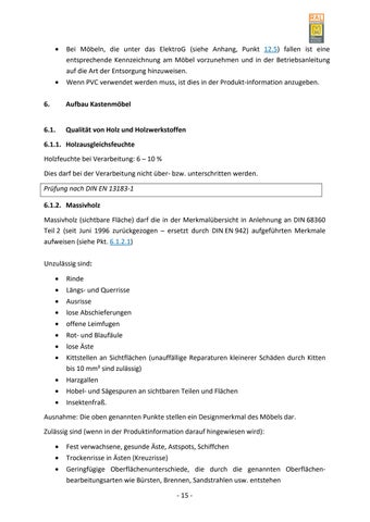 Güte- und Prüfbestimmungen für Küche- und Bademöbel 第 21 页