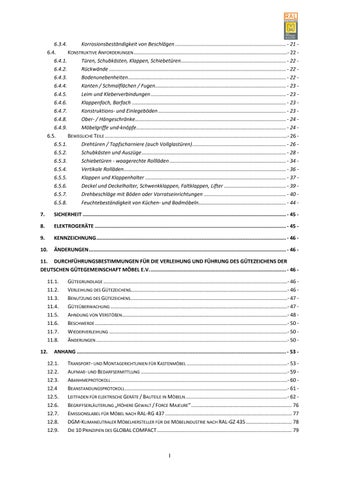 Güte- und Prüfbestimmungen für Küche- und Bademöbel 第 6 页